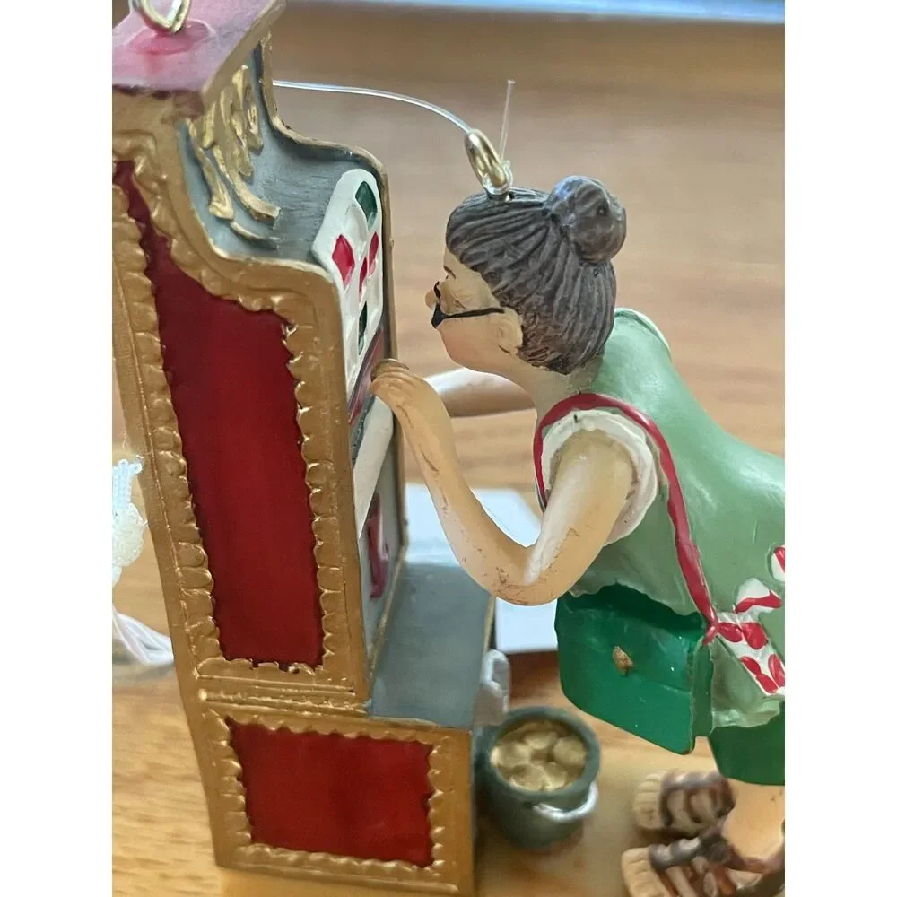 Gallerie II Grandma Christmas Ornament Lucky Jackpot Holiday Decor w/ Hang Tag